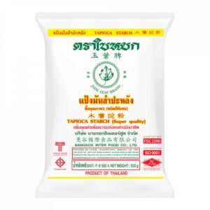 แป้งมันสำปะหลัง ตราใบหยก 500 กรัม
